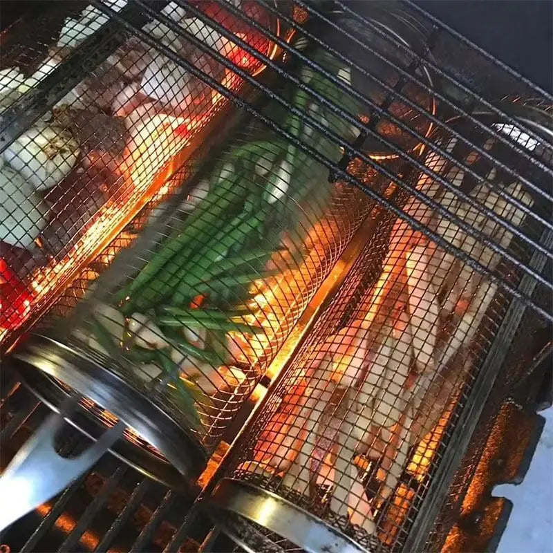Grill Basket Made of Stainless Steel – Uniform Cooking, Simple Cleanup