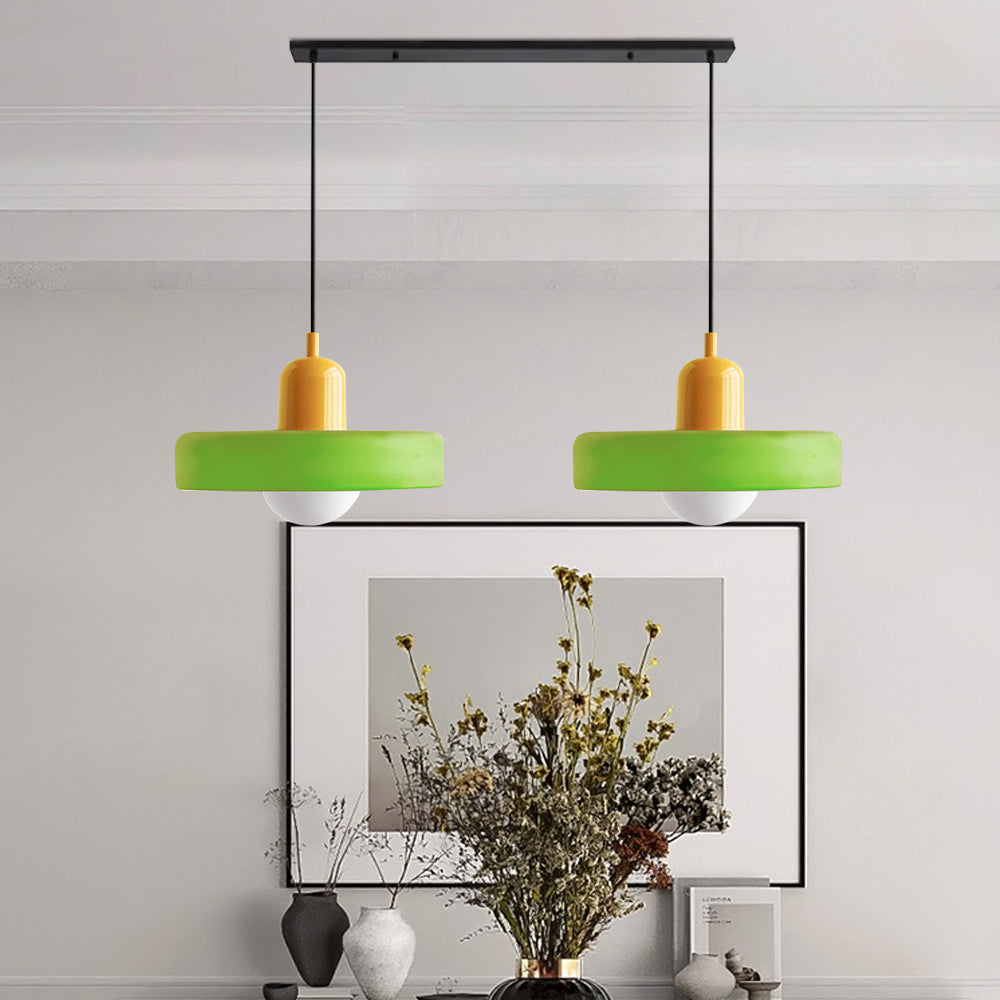 2 Heads Taavita Modern Glass Pendant Light - Elegant and Versatile Design