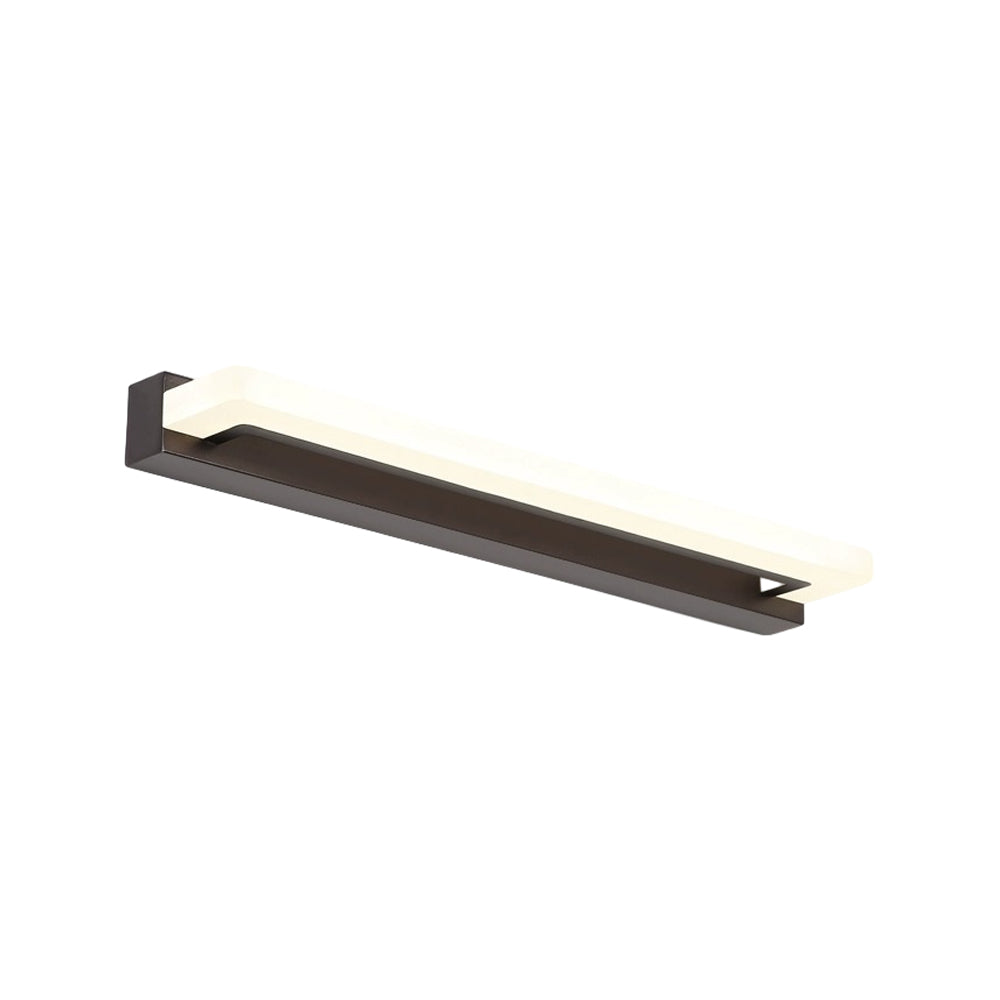 15.74'' Modern Black Linear LED Vanity Light - Stylish Bathroom Lighting Fixture