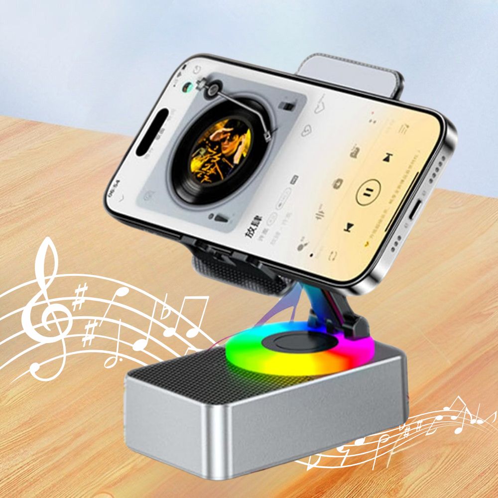 Bluetooth Speaker and Phone Stand - 4-in-1 Multi-Function Holder