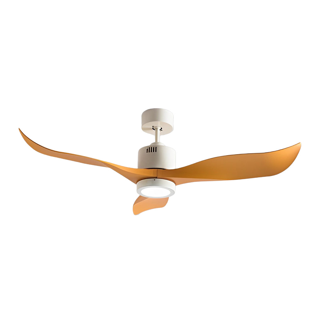 3 Blades Intelligent Mute Ceiling Fan Lamp with Remote LED Taavita Design