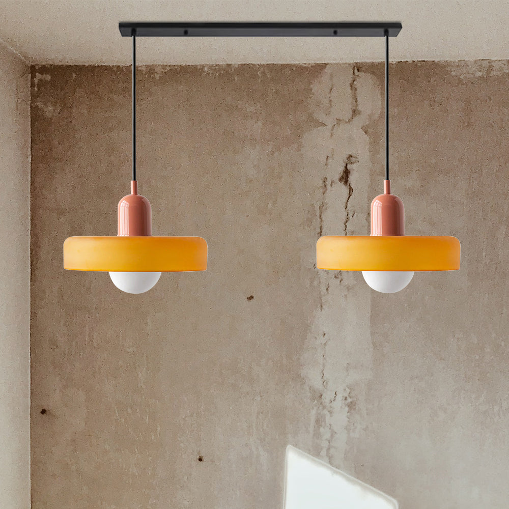 2 Heads Taavita Modern Glass Pendant Light - Elegant and Versatile Design