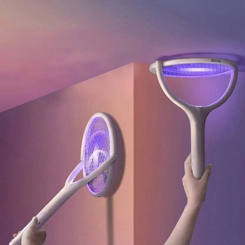 5-in-1 Electric Racket for Rapid Charging and Insect Zapping