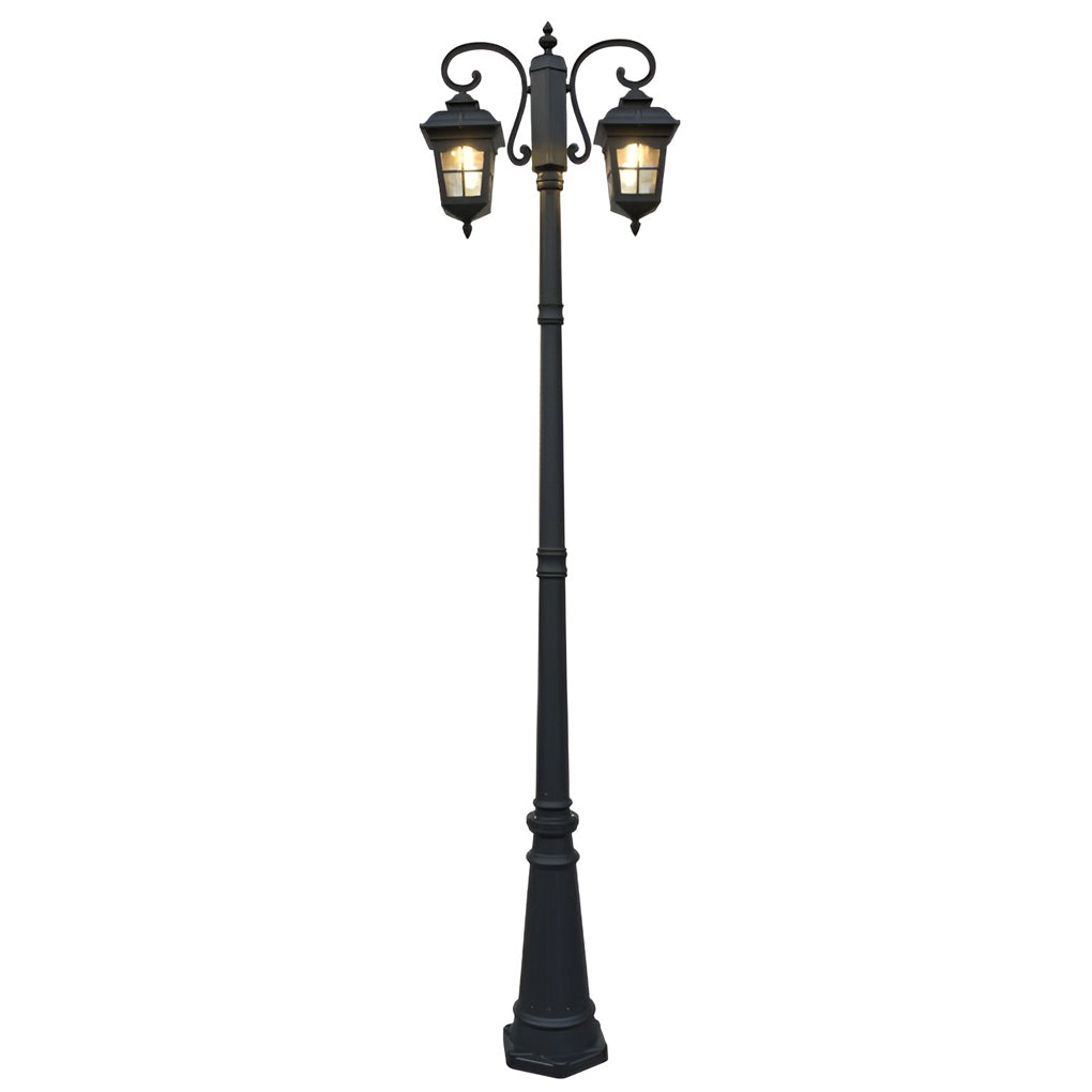 2 Lights Taavita European Style Waterproof Outdoor Pole Lights Public Lighting