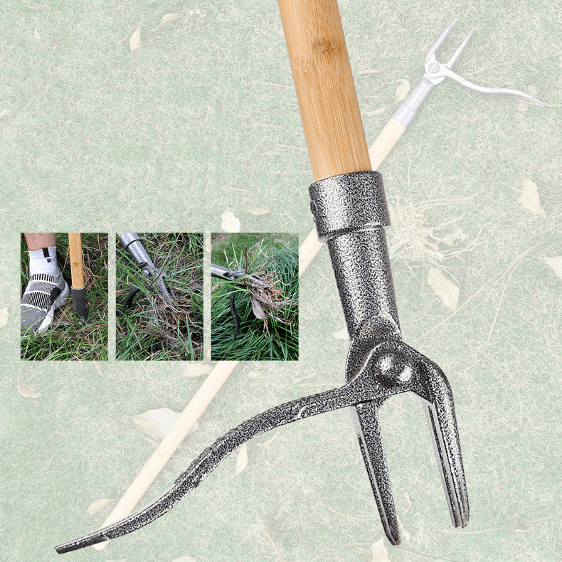 4-Prong Claw Garden Tool for Effective Weed Removal