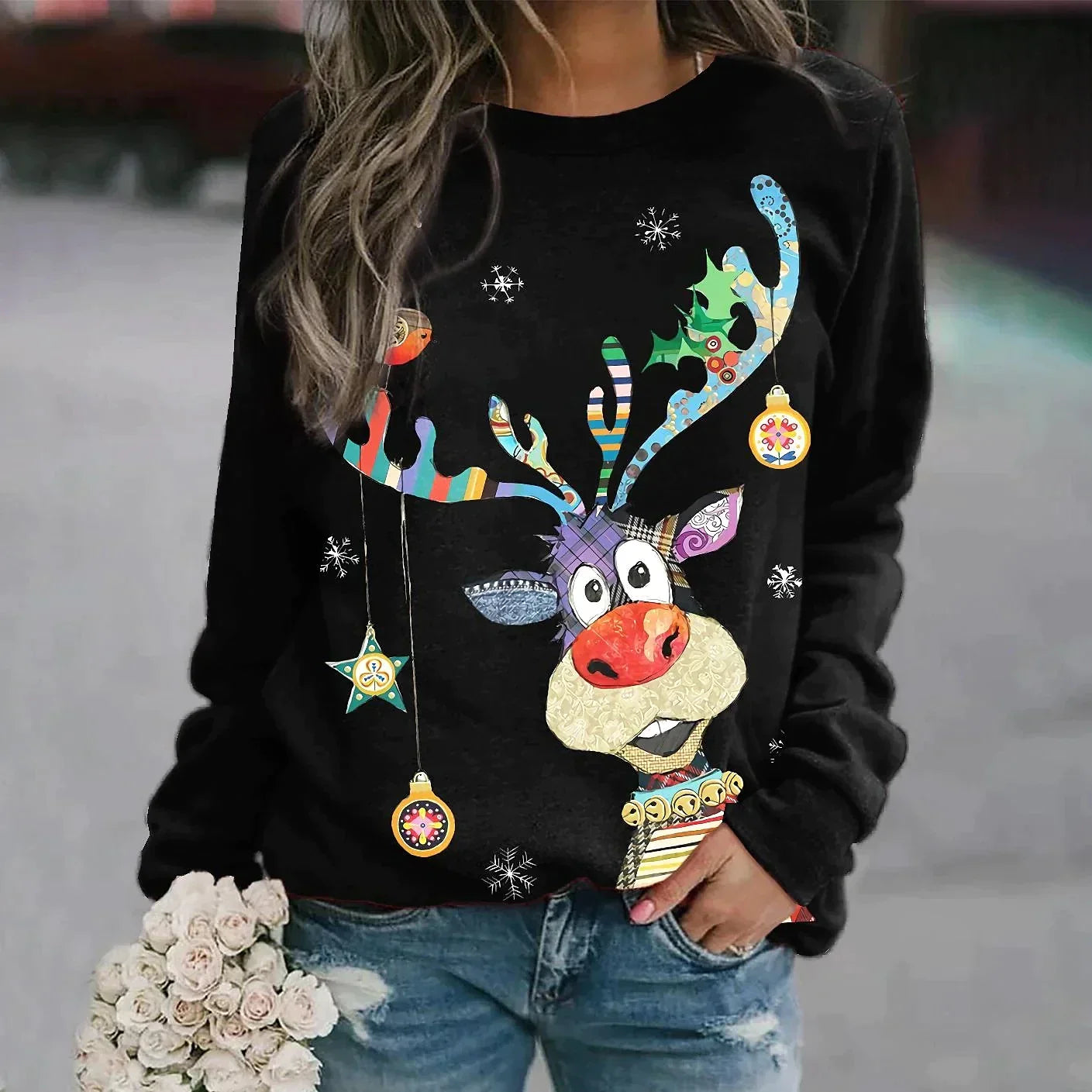 Women’s Christmas Sweater | Elegant Festive Knit Design | 100% Durable Fabric | Comfortable Fit