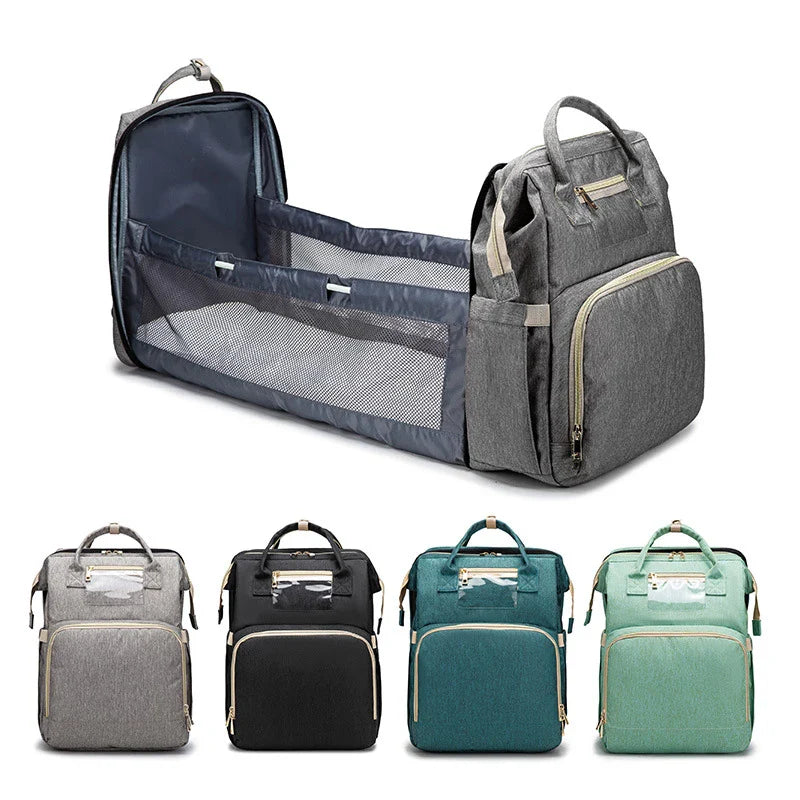 Portable Baby Crib with Diaper Bag for Travel