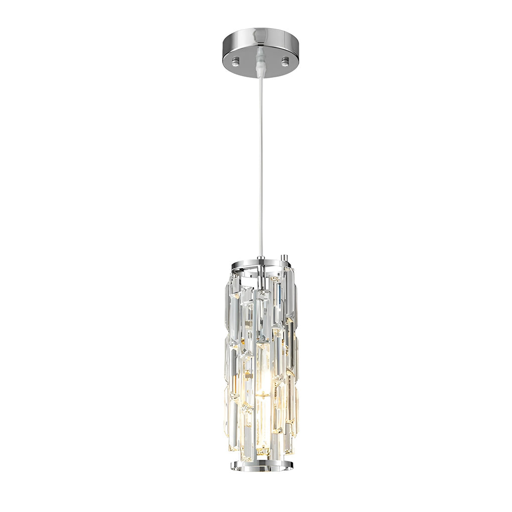 1 Pc Industrial Style Creative Iron Crystal Glass Chandelier Pendant Light