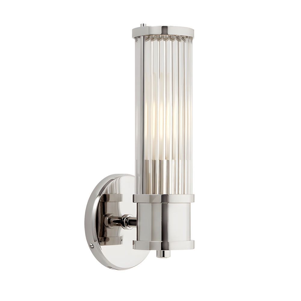 1/2-Light Modern Taavita Wall Sconce with Cylinder Clear Glass Shade