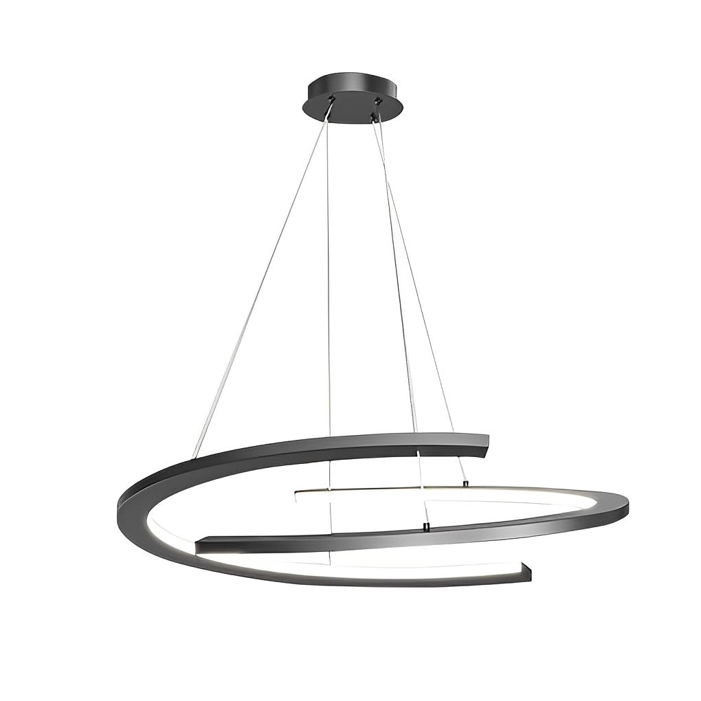 2 Semi-circular Modern Taavita LED Chandelier with 3 Step Dimming - Creative Design