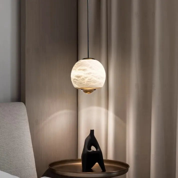 Nordic Elegance Marble & Alabaster Pendant Light