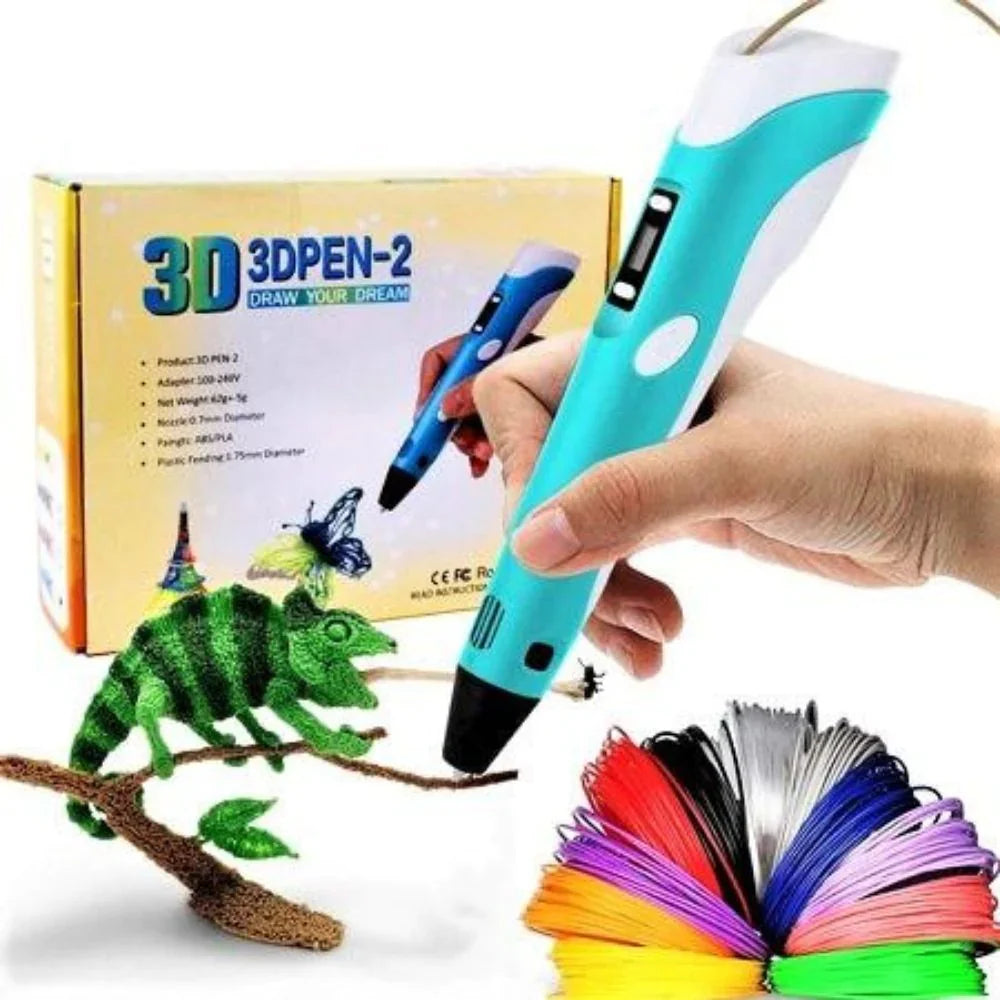 Creative 3D Drawing Pen for Kids with Eco-Friendly Filament Set
