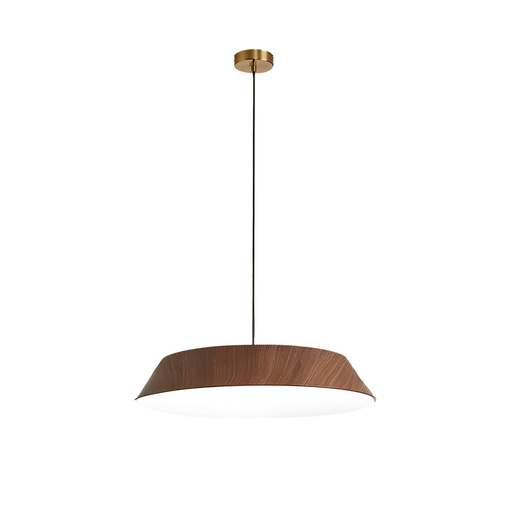 15.74-Inch Round Wood Taavita Style LED Pendant Light
