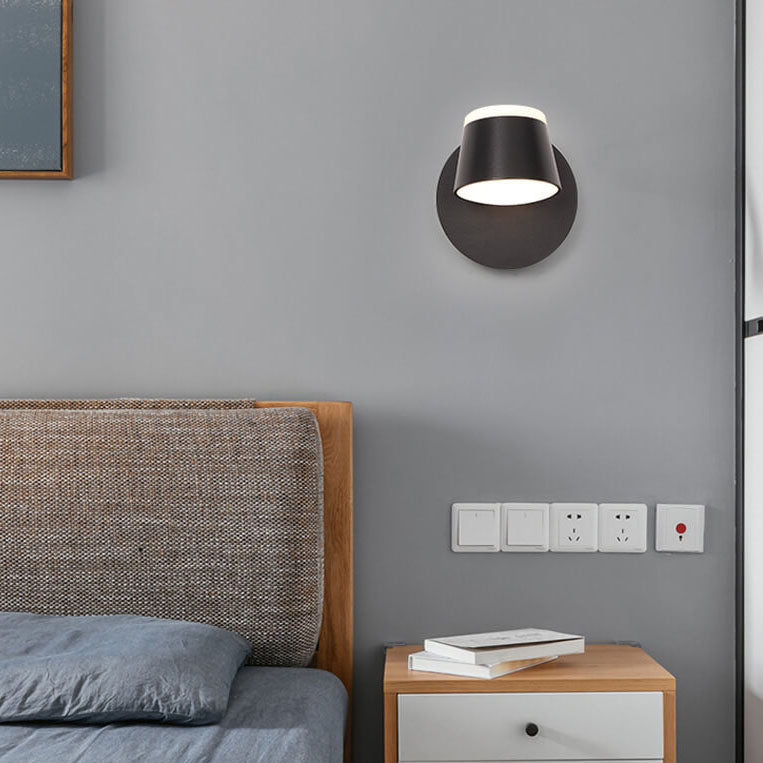 Versatile LED Wall Light with Adjustable Shade and Three Flame Settings
