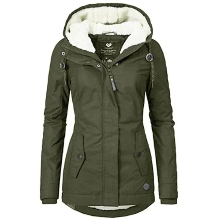 EliteShield Women's Waterproof Hooded Winter Jacket
