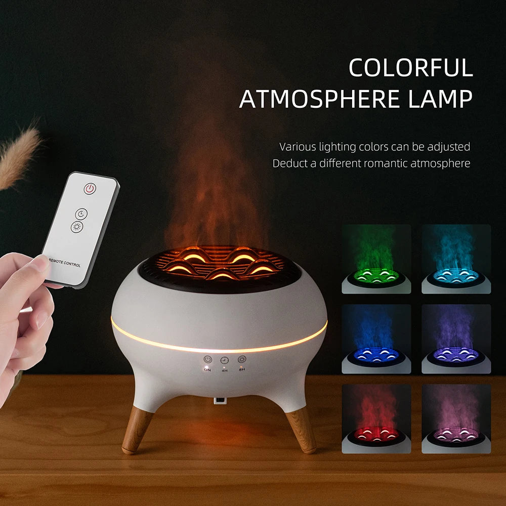 Fluid Motion Aroma Mist Diffuser with LED Lighting
