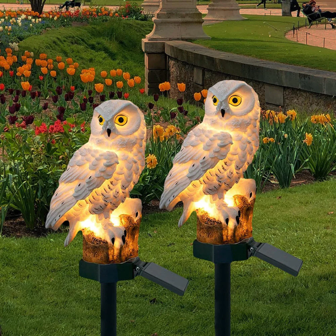 Charming Owl Solar Pathway Light for Outdoor Spaces