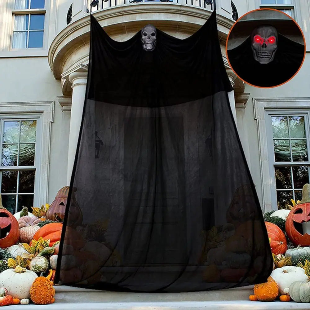 Skeleton Mask Ghost Decoration for Outdoor Halloween Display