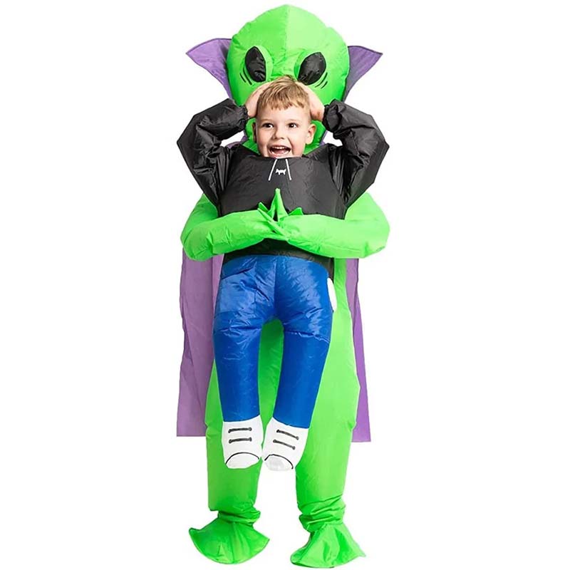 Inflatable Alien Costume with Crown Detail for Halloween Parties