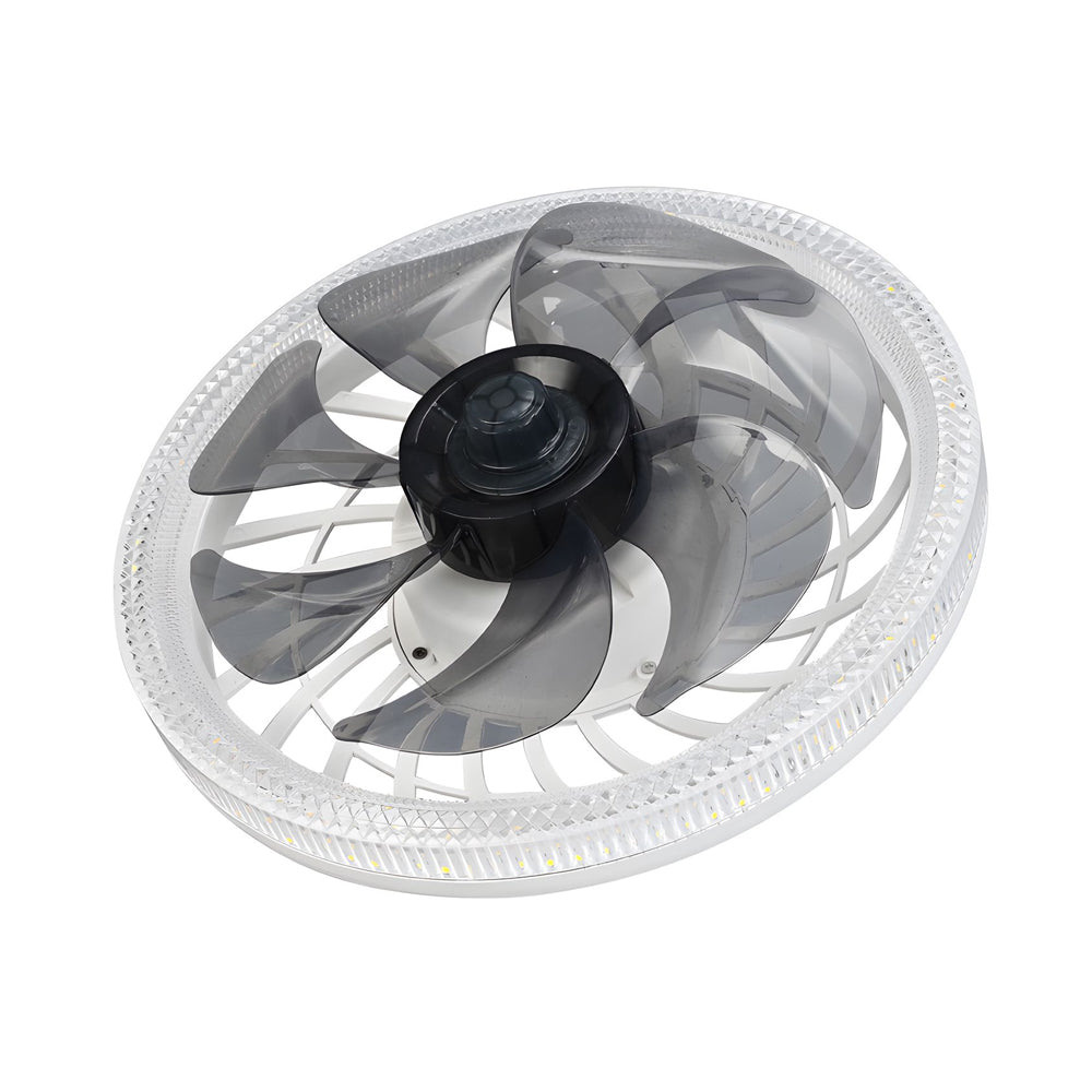 12.2 in. Low Profile 7 Blades LED Flush Mount Ceiling Fan by Taavita