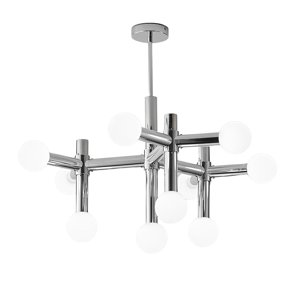 10 Light Glass Ball Creative Modern Sputnik Chandelier in Taavita Color