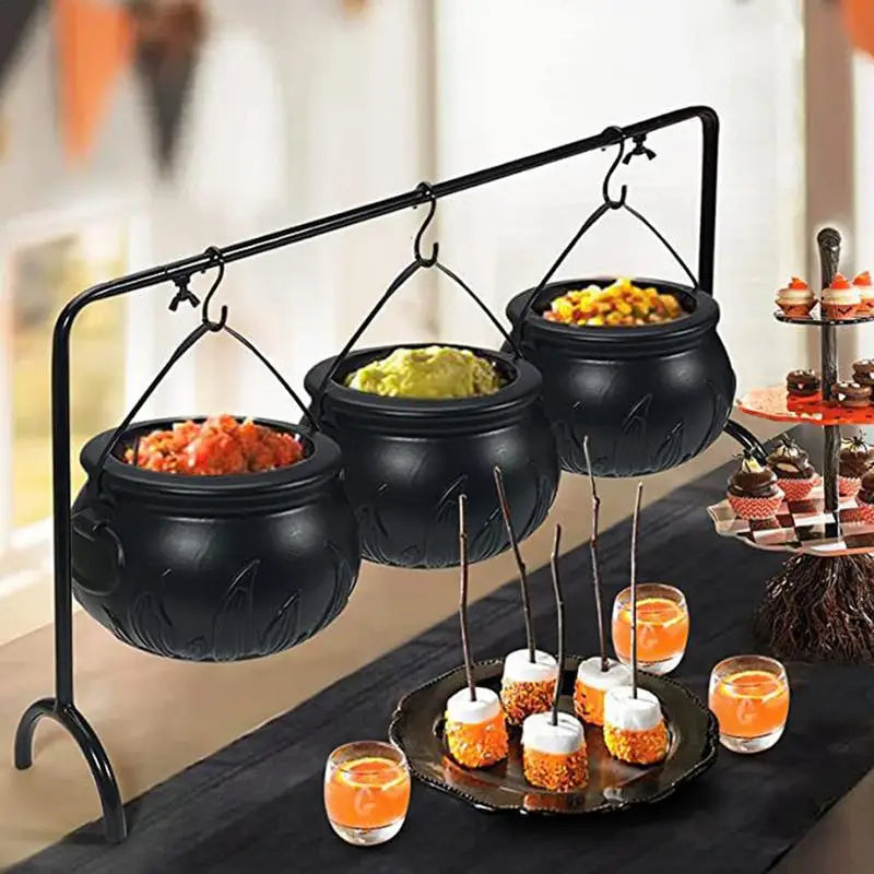Halloween Decoration Set - Candy Bowl with Witch Cauldron Design