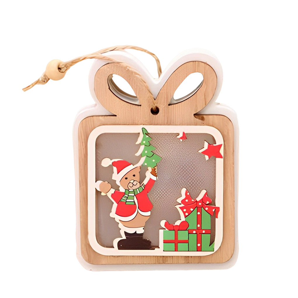 2 Pc Taavita Modern Creative Hanging Ornaments Decorations with Button Battery