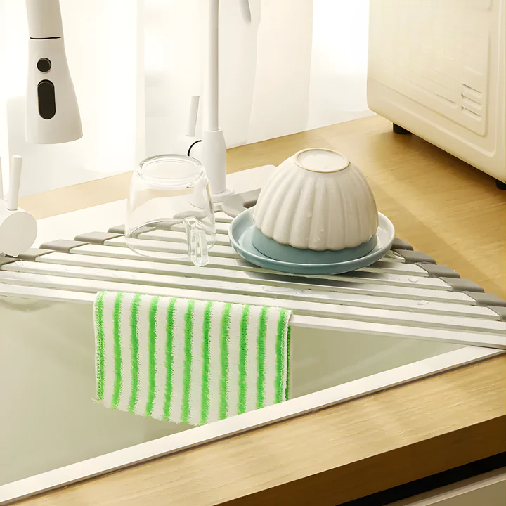 Corner Kitchen Organizer in Triangular Shape – Direct Sink Drainage