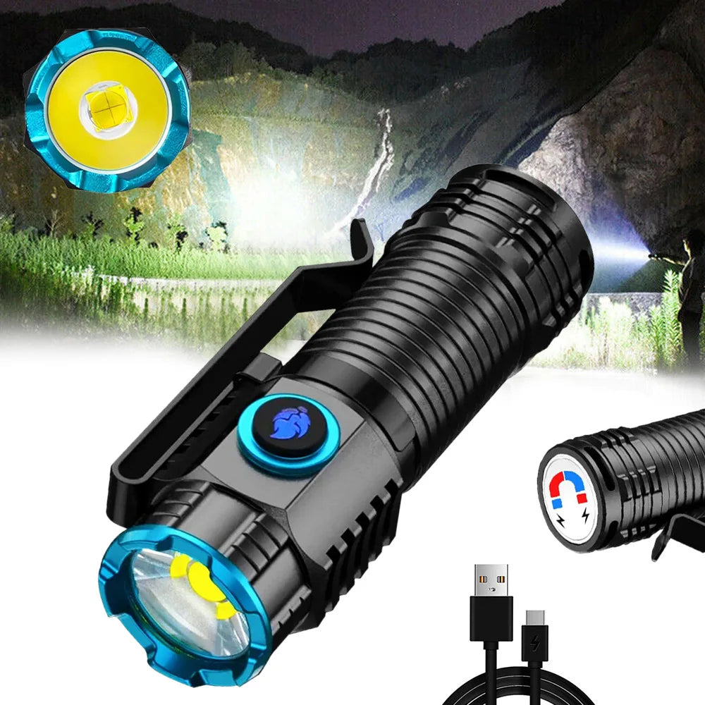 Ultra-Compact Rechargeable LED Torchlight - 1000 Lumens