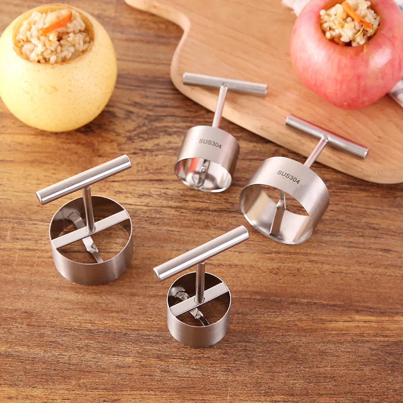 Kitchen Tool for Separating Cores from Apples and Pears in Stainless Steel