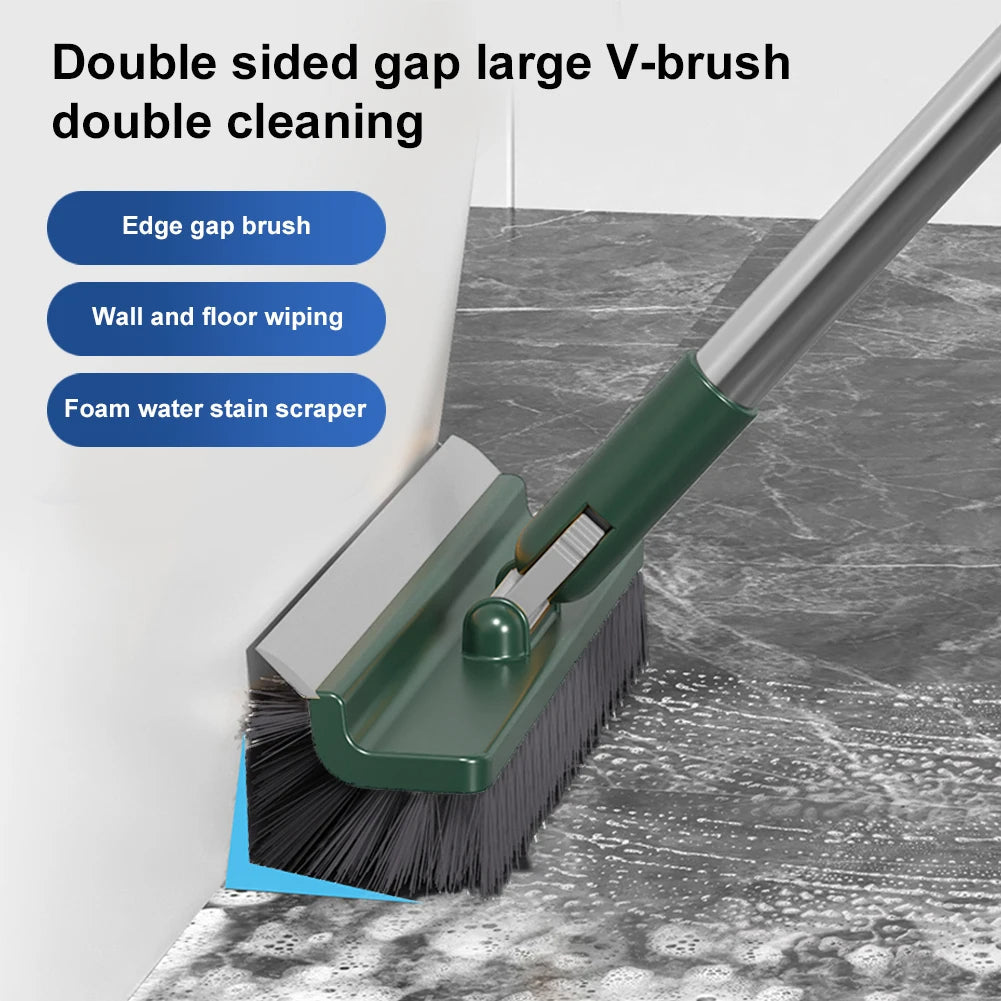 Versatile Long-Handled Cleaning Brush for Tough Stains