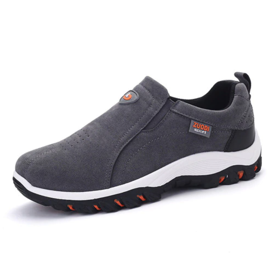 Men's Orthopedic Hiking Shoes | Slip-On Lightweight Design | Breathable Material & Arch Support | Slip-Resistant Rubber Sole