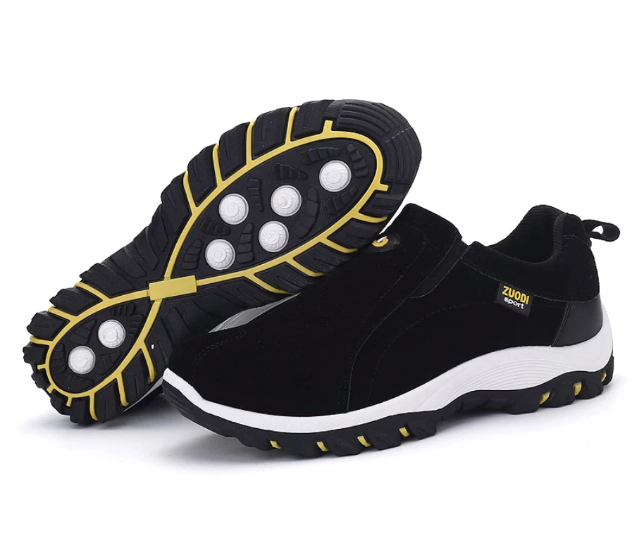 Men's Orthopedic Hiking Shoes | Slip-On Lightweight Design | Breathable Material & Arch Support | Slip-Resistant Rubber Sole