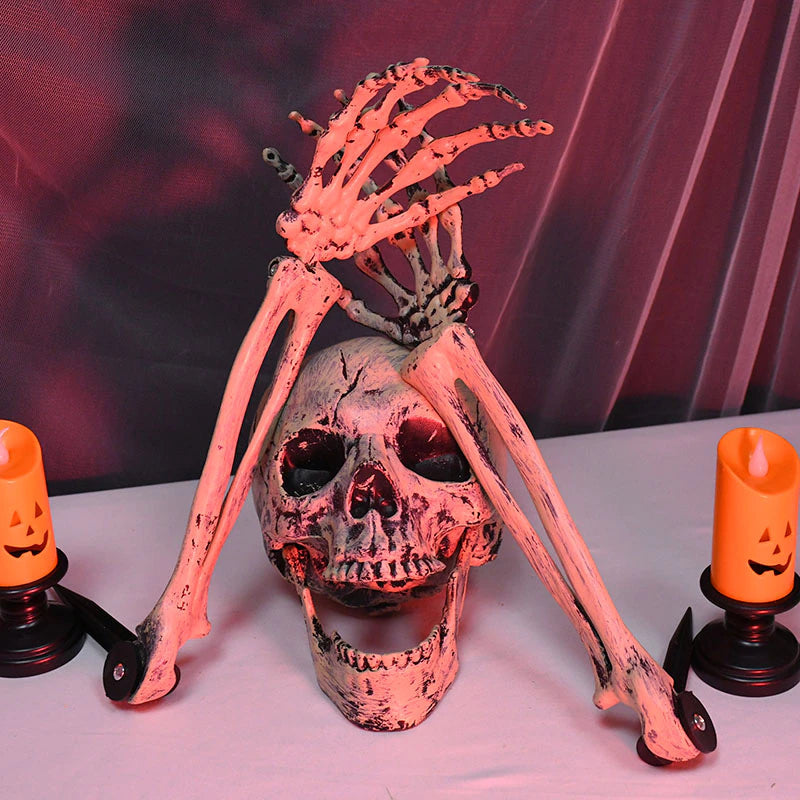 Halloween Skull Decoration Resin Prop for Spooky Indoor Outdoor Decor