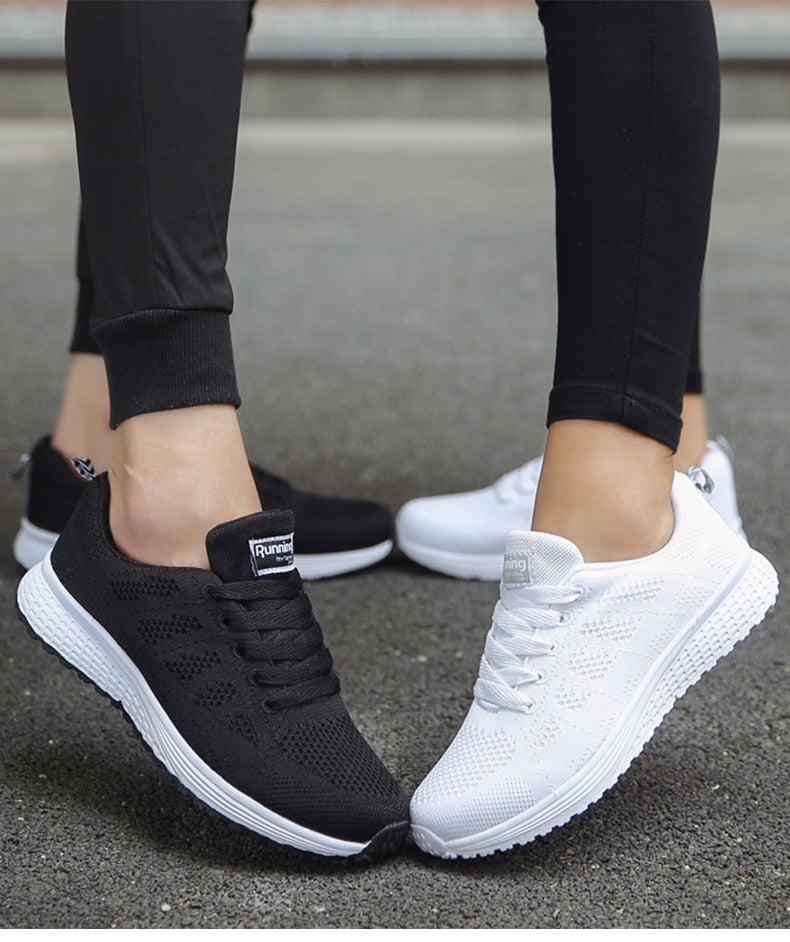 Women’s Orthopedic Sneakers | Gel Cushioning & Supportive Thick Sole | Breathable Knit Mesh | Adjustable Fit for Wide & Narrow Feet