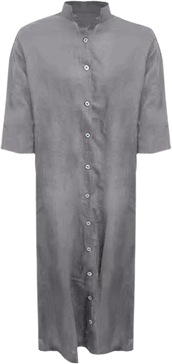 Women’s Shirt Dress | Oversized Fit with Side Pockets | Rolled Sleeves & V-Neck | Versatile Casual Wear