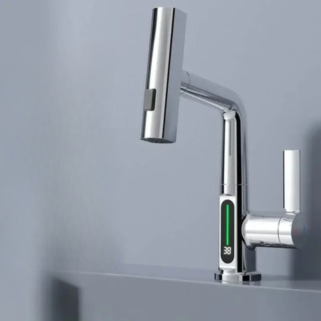 Smart Kitchen Faucet with Digital Temperature Readout