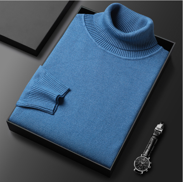 Men's Premium Cashmere Blend Turtleneck Sweater