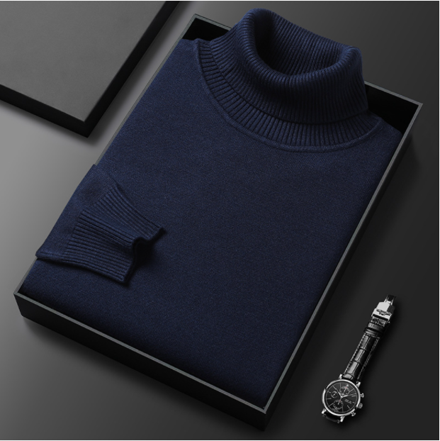Men's Premium Cashmere Blend Turtleneck Sweater