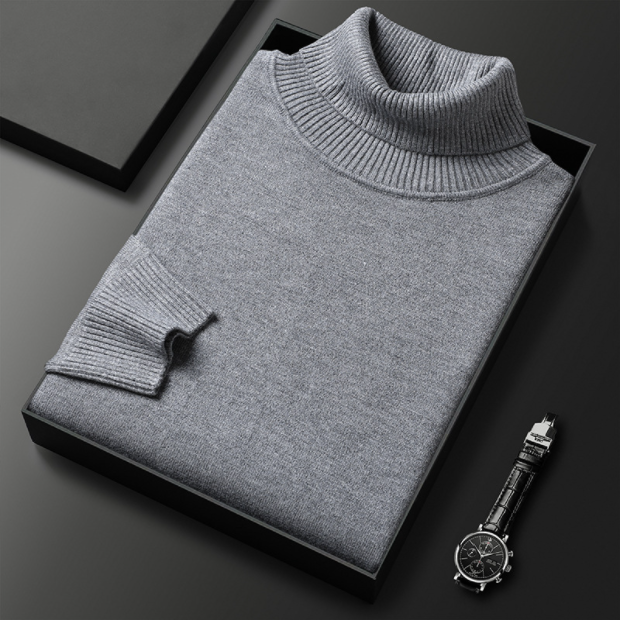 Men's Premium Cashmere Blend Turtleneck Sweater