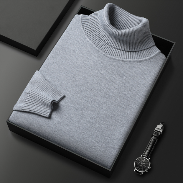 Men's Premium Cashmere Blend Turtleneck Sweater
