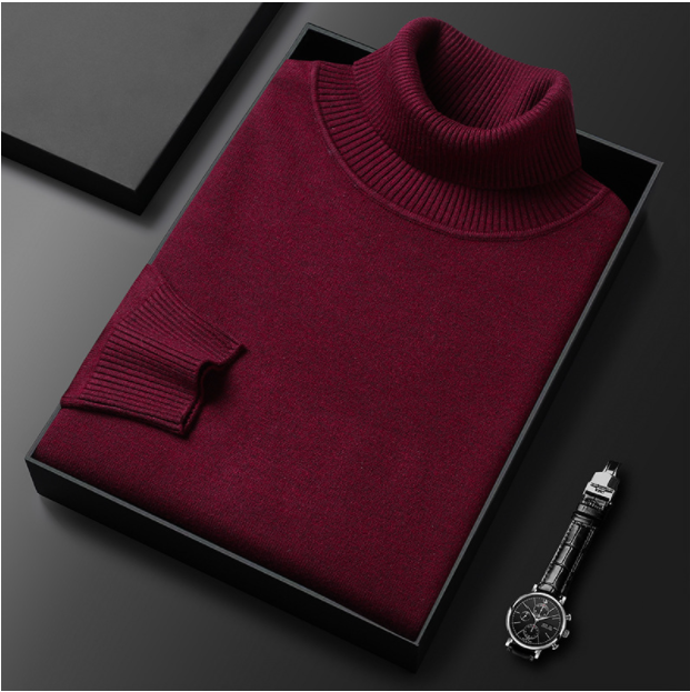 Men's Premium Cashmere Blend Turtleneck Sweater