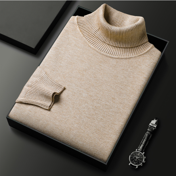 Men's Premium Cashmere Blend Turtleneck Sweater