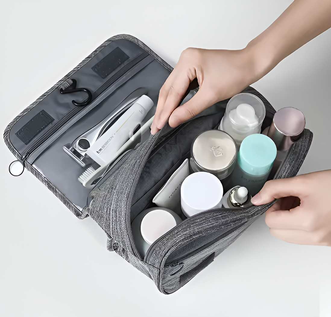 Toiletry Organizer Bag for Men - Hanging Travel Case