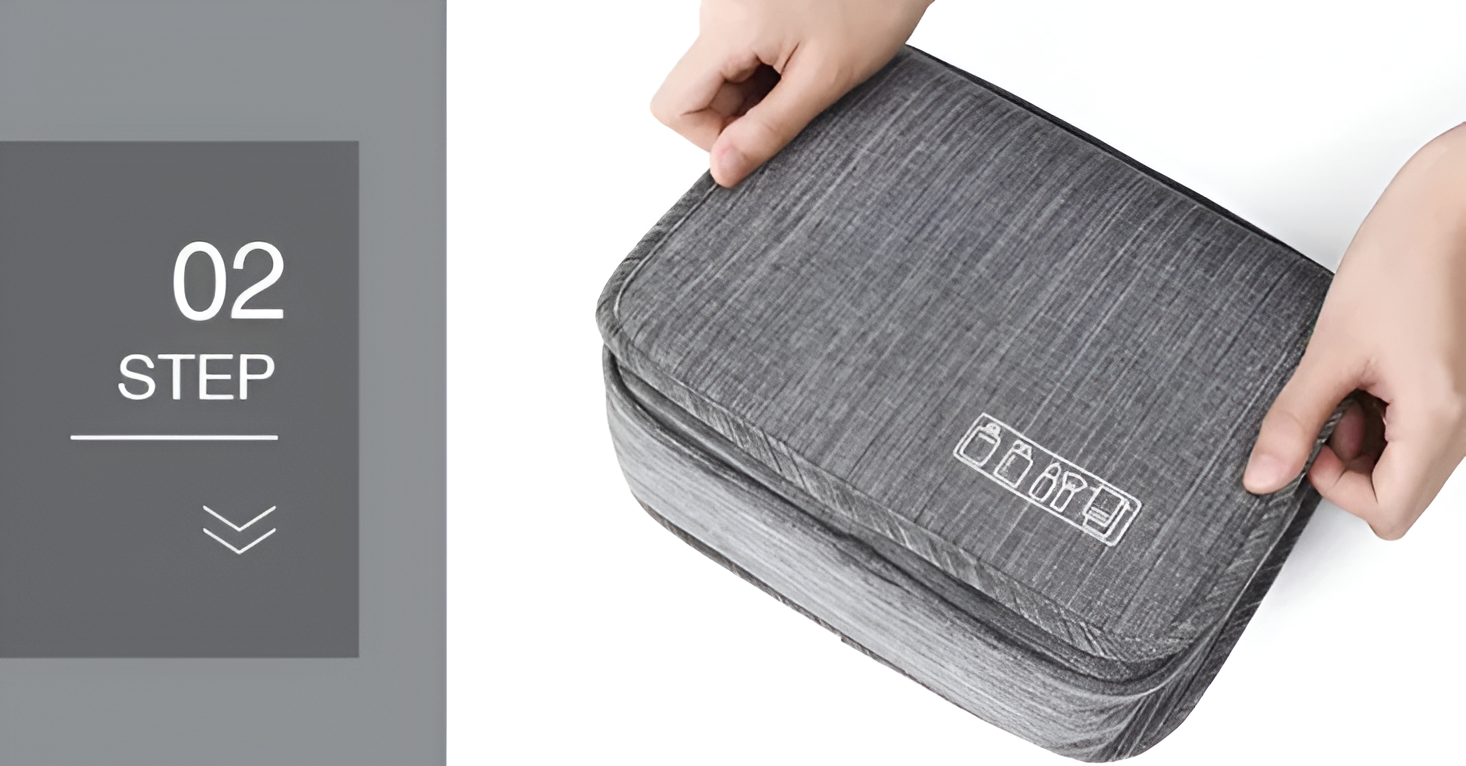 Toiletry Organizer Bag for Men - Hanging Travel Case