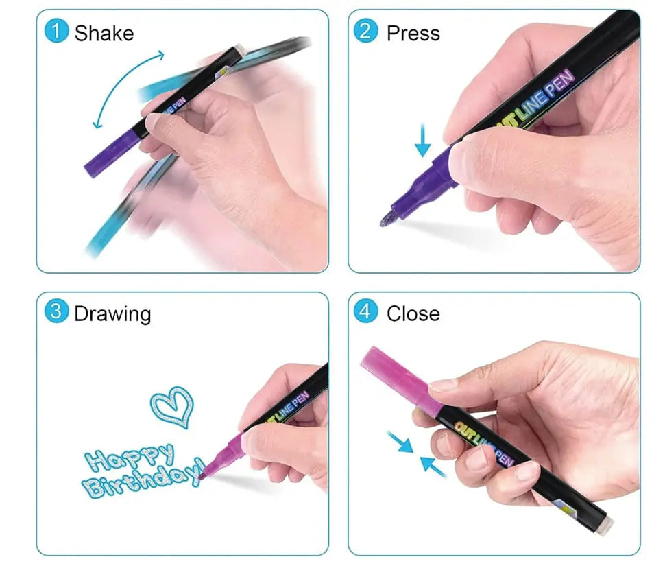 Vibrant Duo-Tip Marker Set for Creative Expression