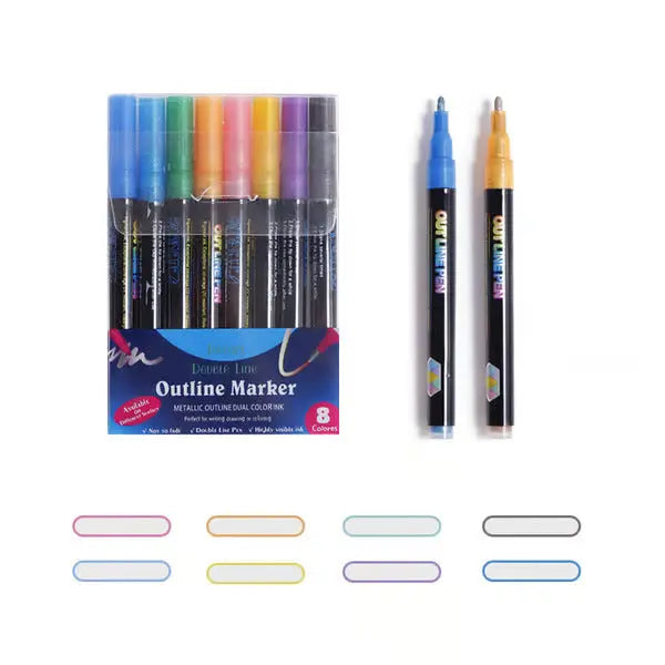 Vibrant Duo-Tip Marker Set for Creative Expression