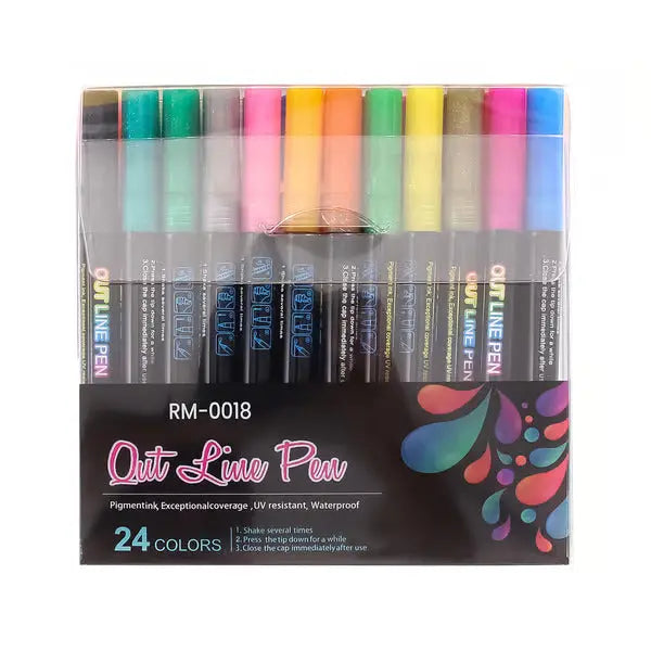 Vibrant Duo-Tip Marker Set for Creative Expression