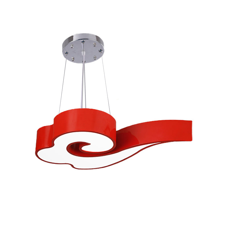 18" / 22.5" Wide Cloud Cover Herb Pasta - Acrylic - LED Hanging Light in Taavita for Children's Room, Third Gang/White Light