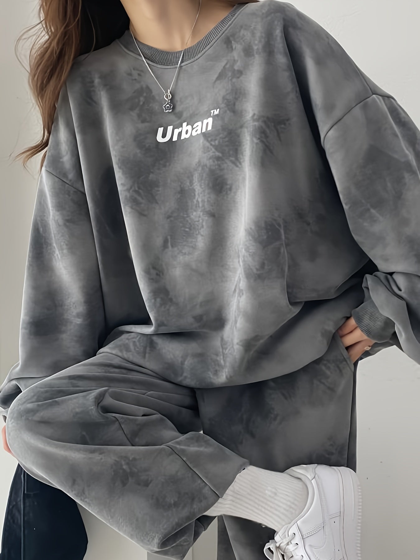 Plus-Size Lounge Set | Tie-Dye Print | Ultimate Comfort Fit | Polyester